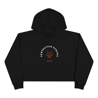 Generation Strong Red White and Blue Woman's Crop Hoodie